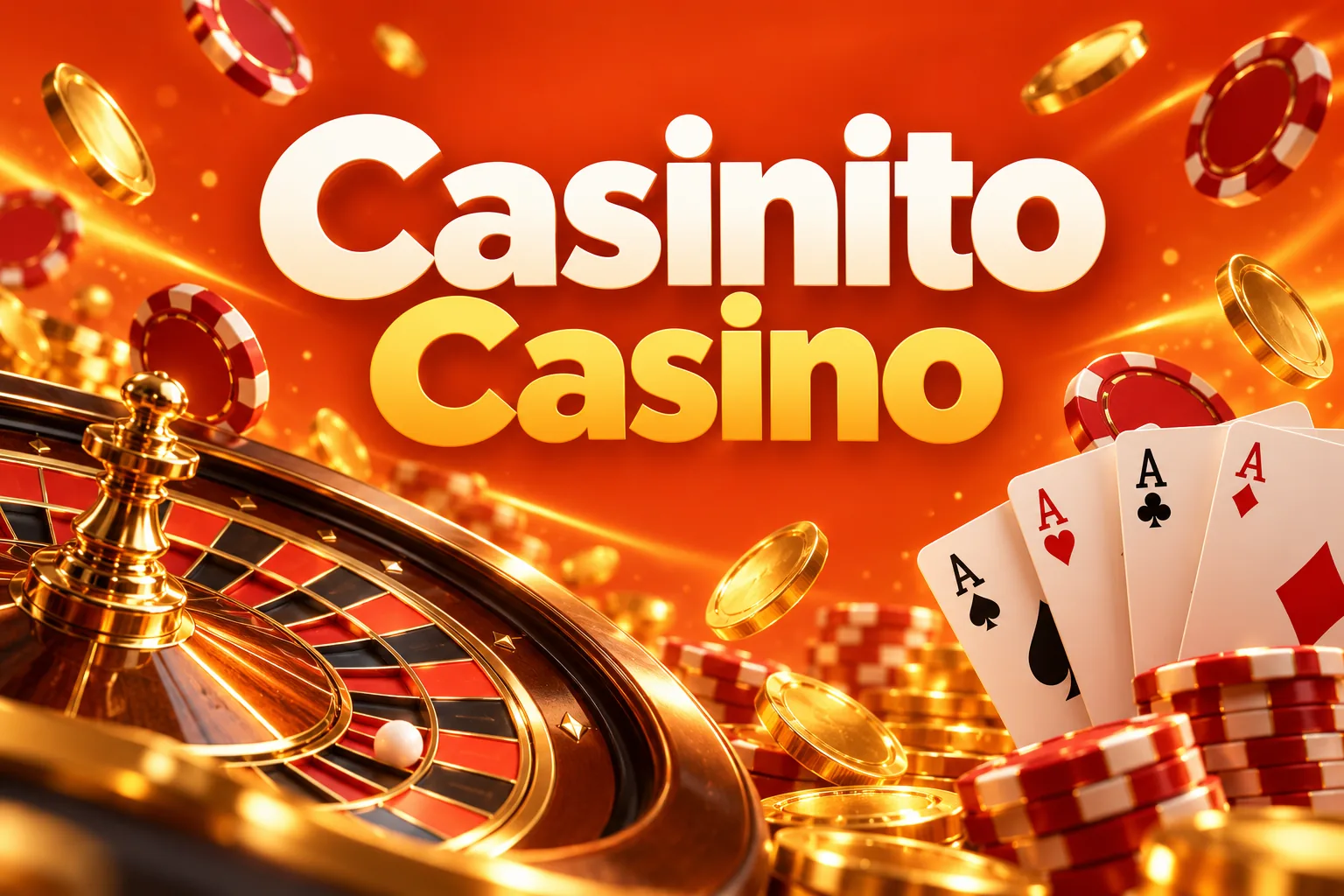 Banner de bienvenida de Casinito Casino con el bono de 100% hasta $15,000 MXN y 150 giros gratis